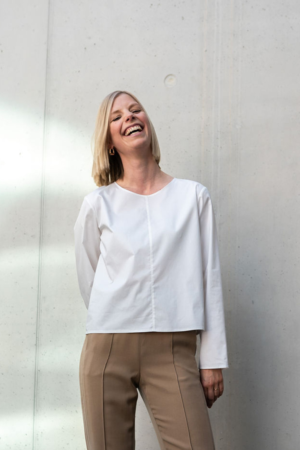 DELY.A white - Bluse