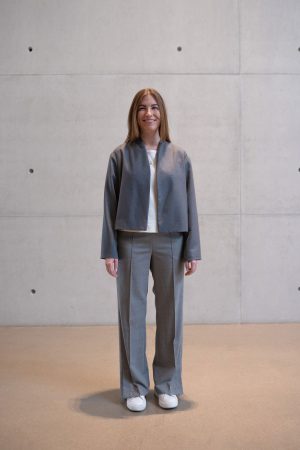 Nachhaltige Business-Hose aus Wolle mit Gummibund