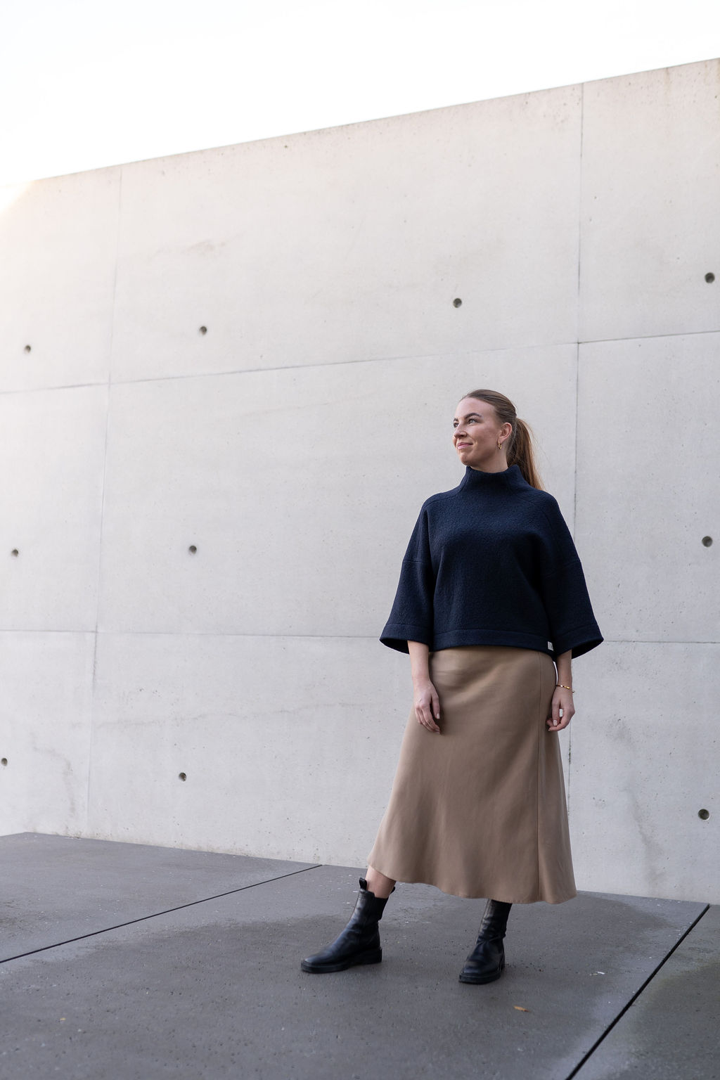 TALV.Y navy - Wollpullover