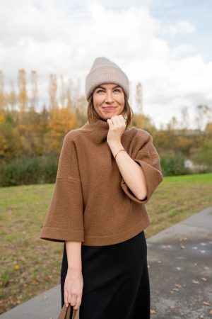TALV.Y cognac - Wollpullover